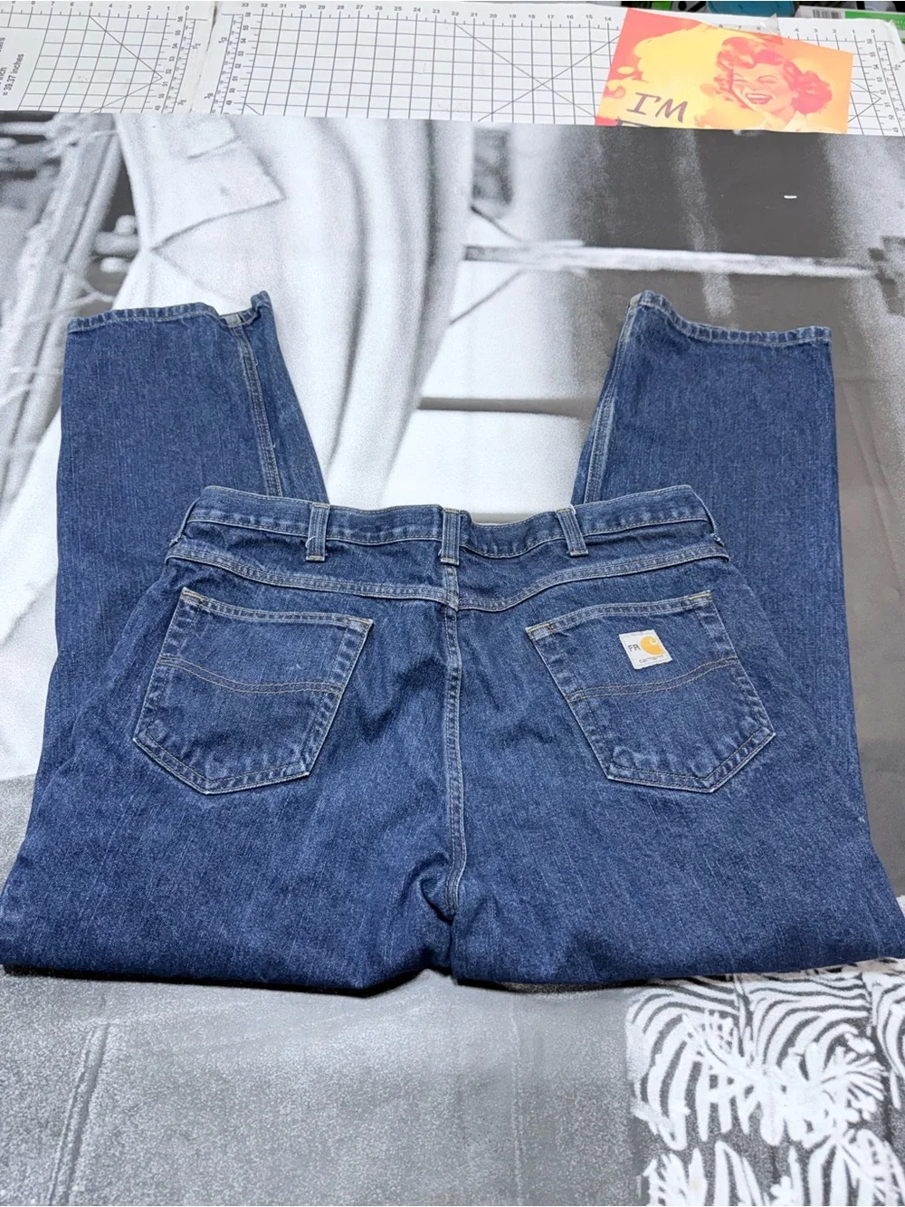 Carhartt FR Men’s sz 38 x 30 Straight Jeans A2